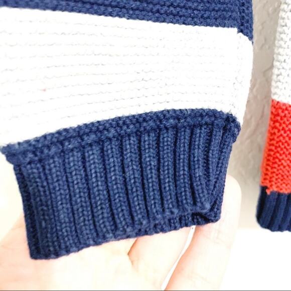 Marks and Spencer Dinosaur Christmas Tree Striped Sweater - Picture 5 of 9